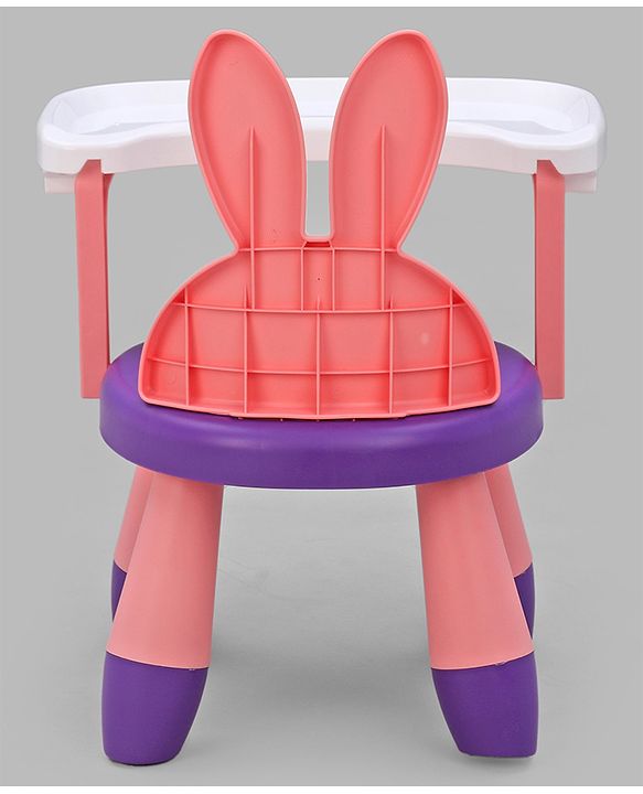 Babyhug Kids Feeding Chair with Removable Food Tray| Easy Assembly| Home & Classroom Use| Ideal for Indoor & Outdoor|  Soft Seat| Home & Classroom Use| Comfortable Backrest| Dining Chair - Red & Blue
