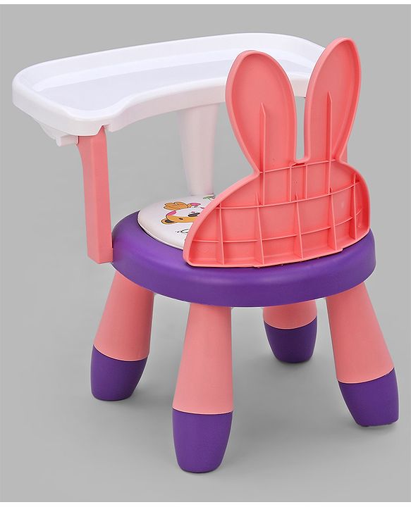 Babyhug Kids Feeding Chair with Removable Food Tray| Easy Assembly| Home & Classroom Use| Ideal for Indoor & Outdoor|  Soft Seat| Home & Classroom Use| Comfortable Backrest| Dining Chair - Red & Blue