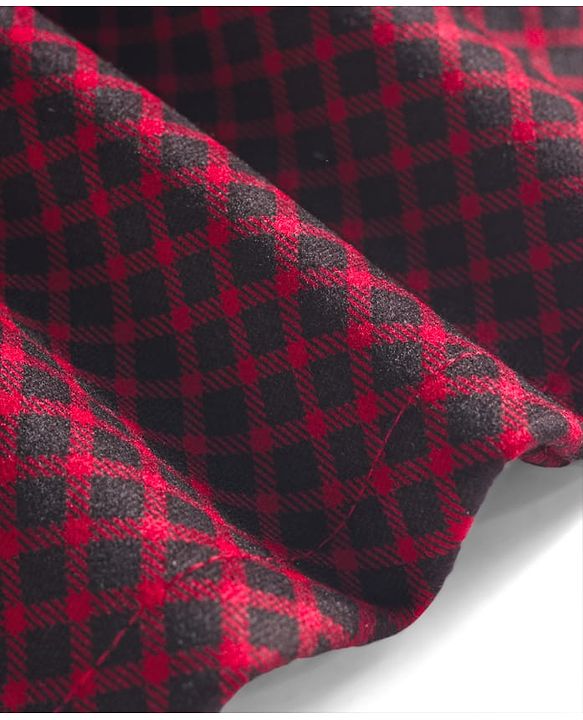 Babyhug Cotton Woven Full Sleeves Frock with Inner T-Shirt & Leggings with Checks Print - Red