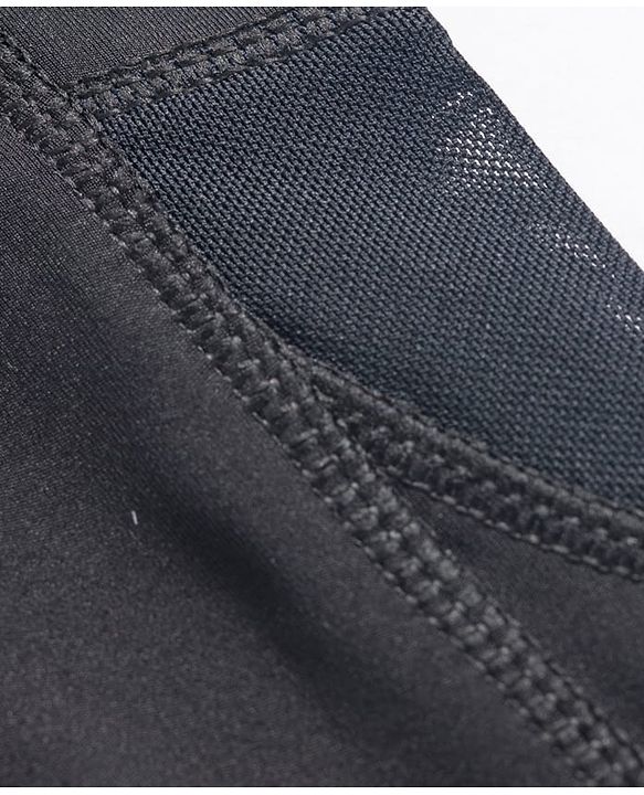 Pine Active Knit Capri Leggings with Mesh - Black