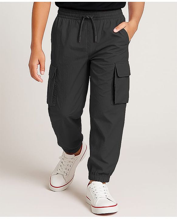 Pine Active Woven Full Length Ultra Light Crush Solid Cargo Pant - Navy Blue