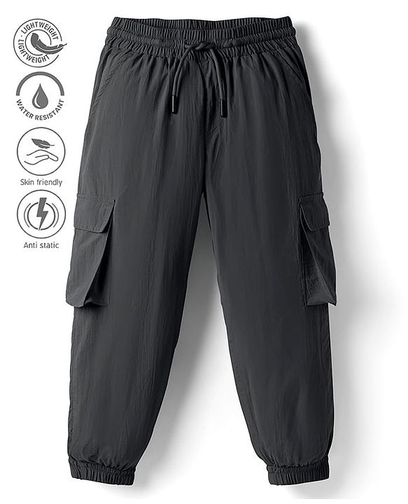 Pine Active Woven Full Length Ultra Light Crush Solid Cargo Pant - Navy Blue