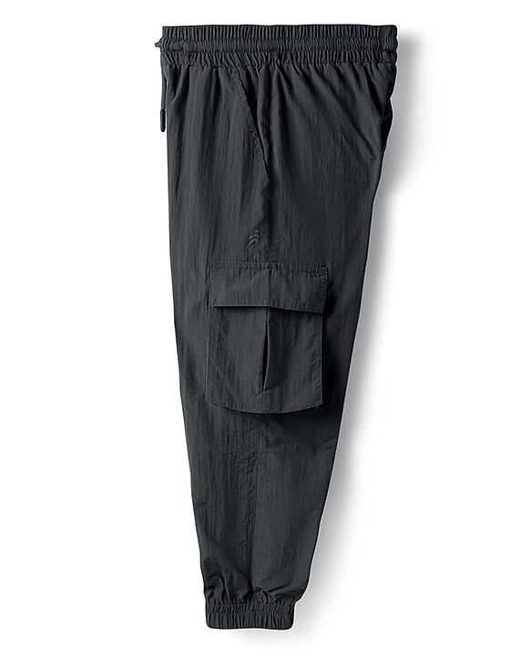 Pine Active Woven Full Length Ultra Light Crush Solid Cargo Pant - Navy Blue
