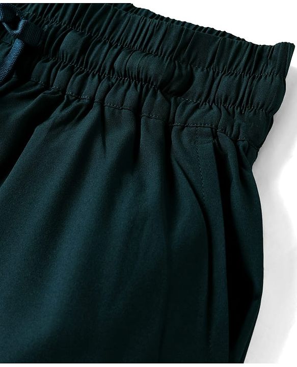 Pine Active Woven Solid Color Athletic Shorts with Full Length Tights - Teal Blue