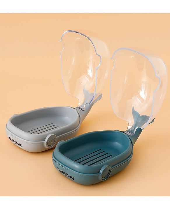 Babyhug Fish Shaped Soap Case -Teal Blue