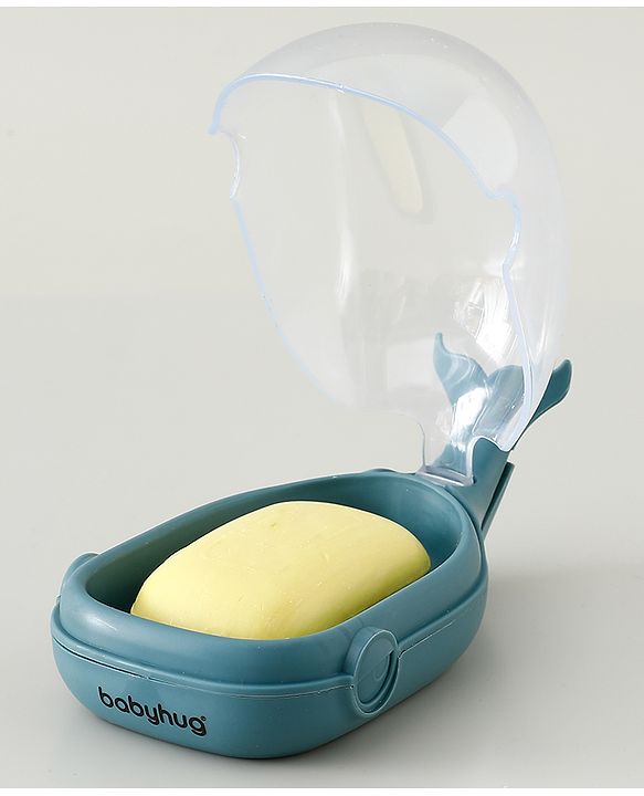 Babyhug Fish Shaped Soap Case -Teal Blue