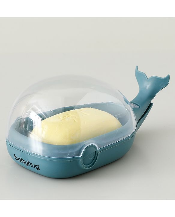 Babyhug Fish Shaped Soap Case -Teal Blue