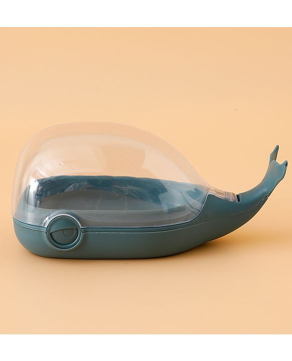 Babyhug Fish Shaped Soap Case -Teal Blue