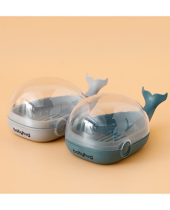 Babyhug Fish Shaped Soap Case -Teal Blue
