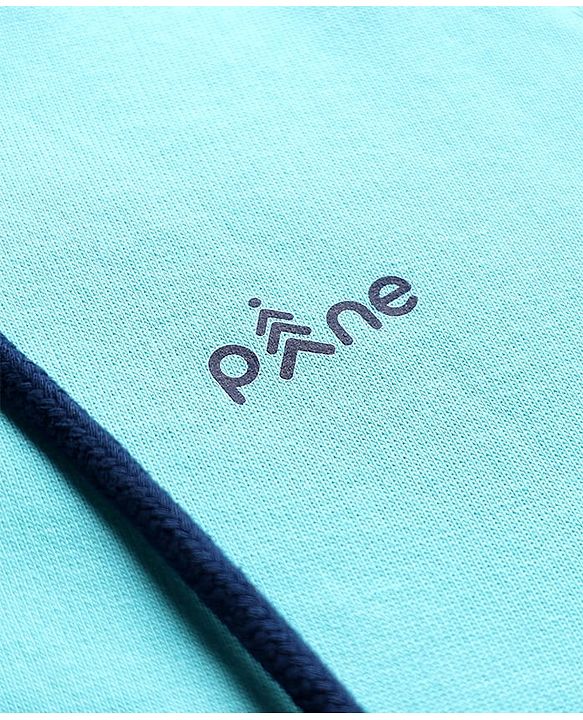 Pine Kids Cotton Knit Full Sleeves Cut & Sew Solid Color Hooded Sweatshirt - Navy Blue