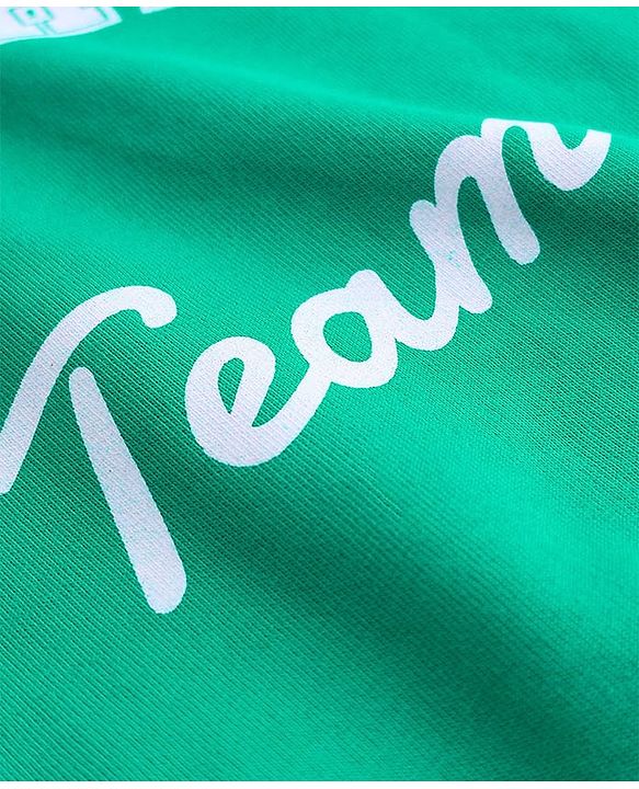 Pine Kids Cotton Knit Full Sleeves Sweatshirt With Front & Back Text Print - Green