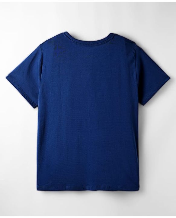 Pine Kids Disney Single Jersey Knit Half Sleeves T-Shirt with Cinderella Graphics - Blue