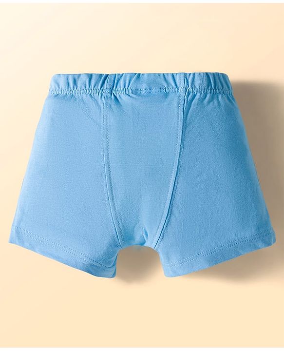 Babyhug Disney Single Jersey Knit Trunks with Winnie the Pooh Graphics Pack of 3 - White & Light Blue