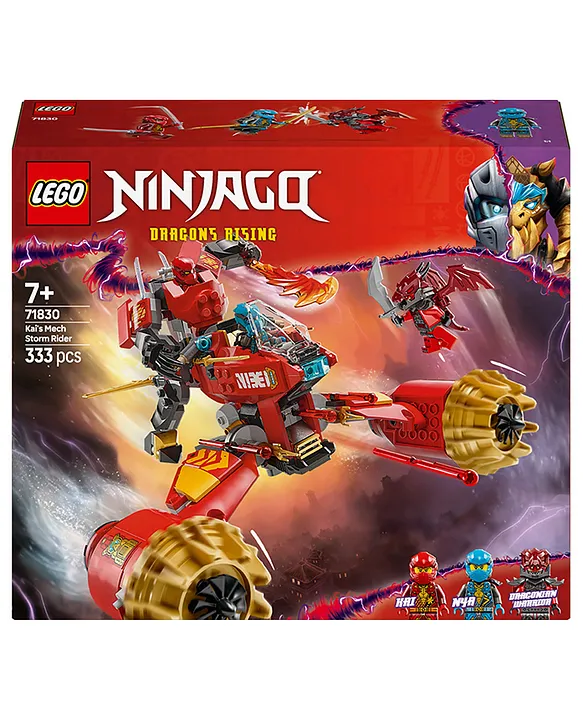 LEGO NINJAGO Kais Mech Storm Rider Combo Ninja Toy 333 Pieces