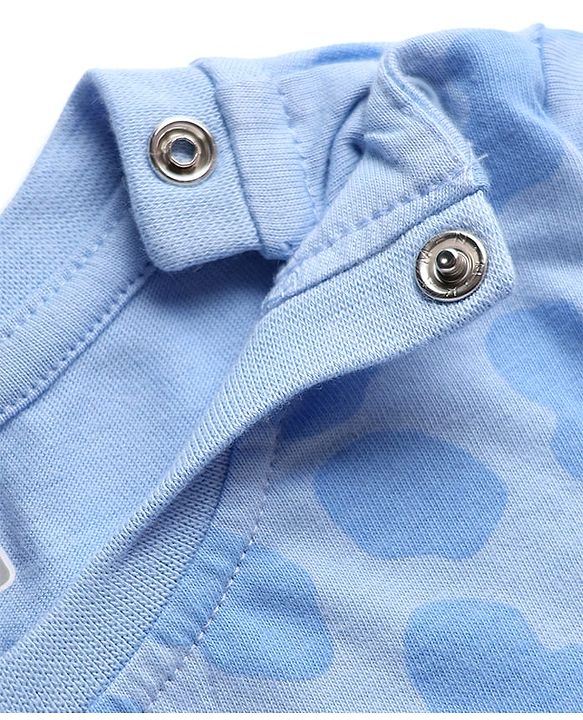 Babyhug 100% Cotton Knit Full Sleeves T-Shirt with Animal Graphic Pack of 3 - Navy Blue Yellow & Light Blue