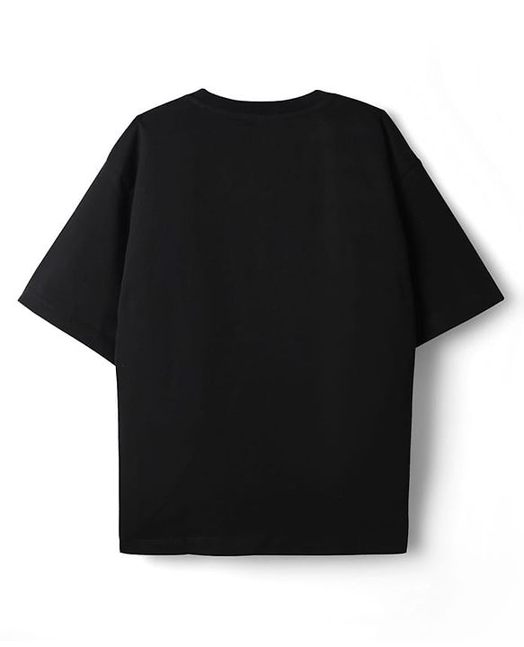 Pine Kids Marvel Single Jersey Knit Drop Shoulder Half Sleeves Oversized T-Shirt with Spiderman Graphics - Red & Black