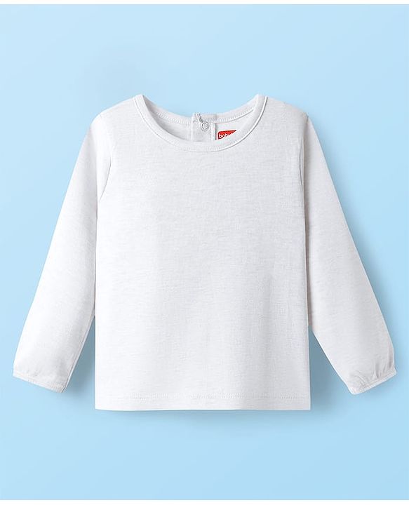 Babyhug Interlock Knit Full Sleeves T-Shirt & Dungaree With Polka Dots & Reindeer Print - White & Red