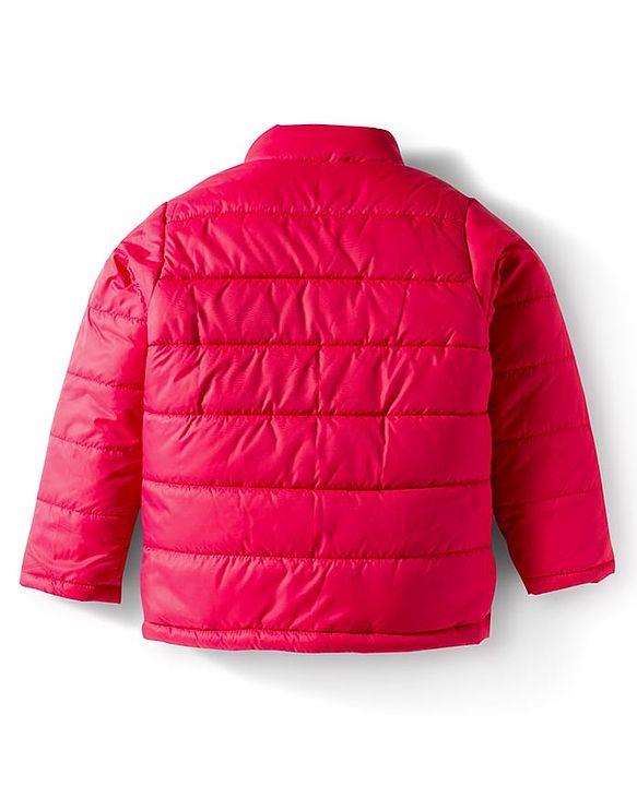Pine Kids Woven Full Length Solid Padded Jacket - Navy Blue