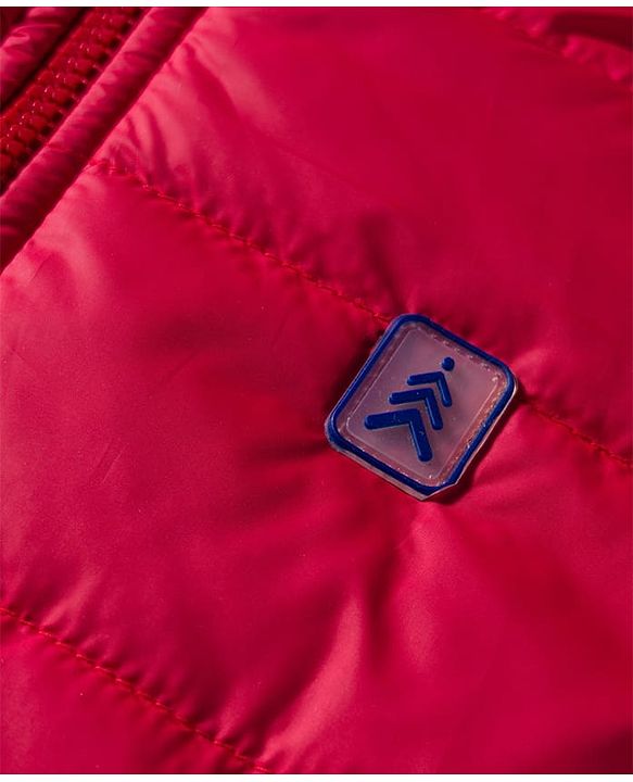 Pine Kids Woven Full Length Solid Padded Jacket - Navy Blue