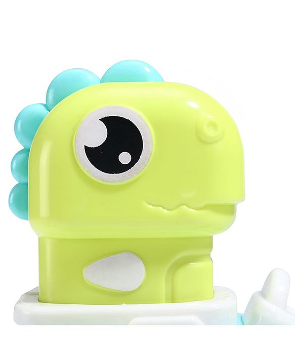 Babyhug Press & Go Dinosaur Toy Car for Kids - Green Battery Free Push & Go Animal Car Toy Motor Skill Development & Fun Play Imaginative Play| Gifting Option BIS Certified
