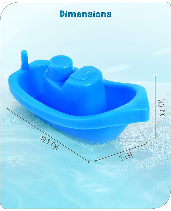 Babyhug Bath Time Floating Boats| Bath Toys for Kids| 10 Boats| Multi-Color Toddler Activity Toy| Baby Tub Toy
