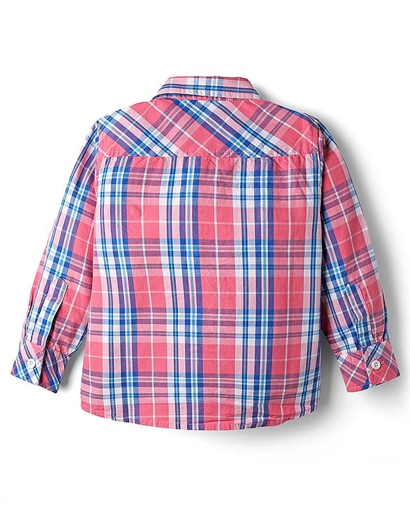 Babyhug Cotton Woven Full Sleeves Checks Shirt - Multicolor