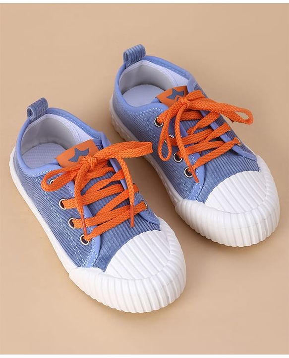 Cute Walk by Babyhug Lace Closure Solid Casual Shoes - Blue