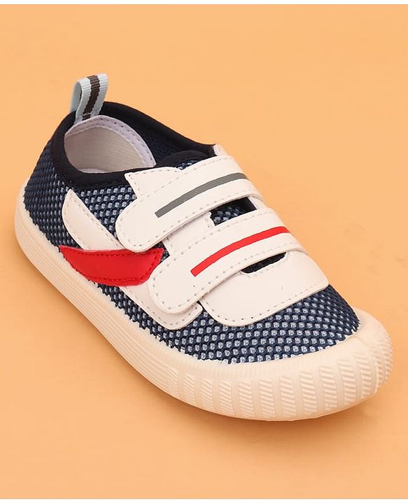 Cute Walk by Babyhug Velcro Closure Colour Block Casual Shoes - Navy Blue