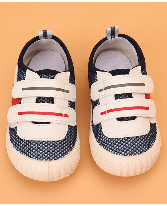 Cute Walk by Babyhug Velcro Closure Colour Block Casual Shoes - Navy Blue