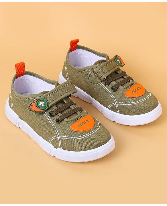 Cute Walk by Babyhug Casual Shoes With Velcro Closure - Green