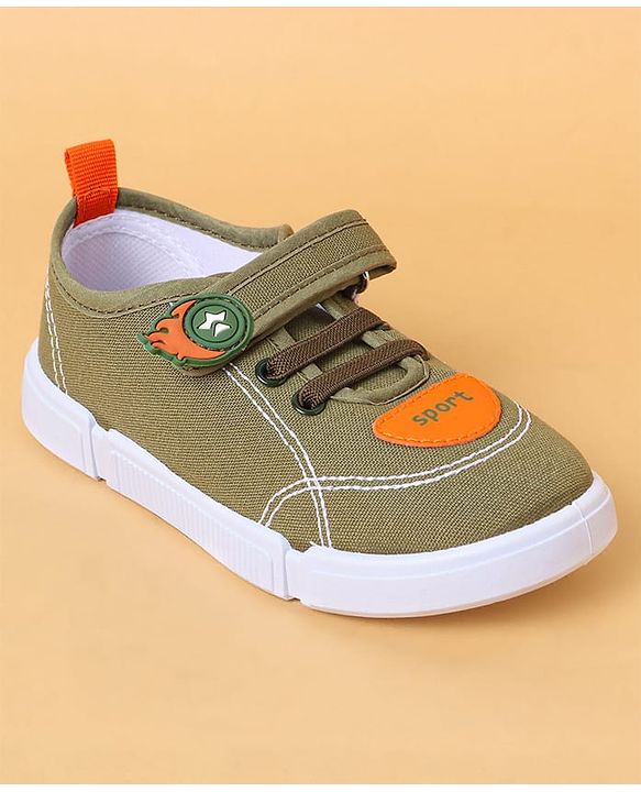 Cute Walk by Babyhug Casual Shoes With Velcro Closure - Green