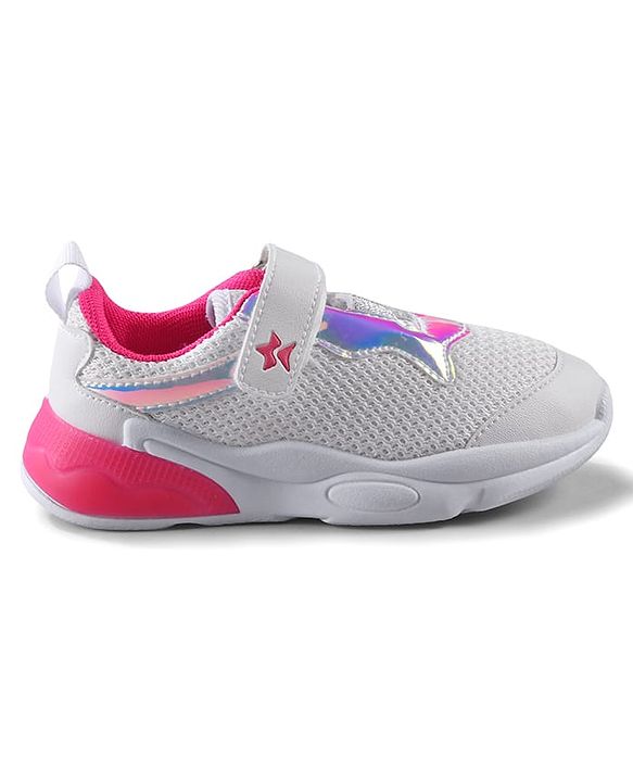 Cute Walk by Babyhug Velcro Closure Sneakers - White