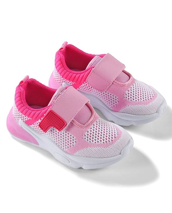 Cute Walk by Babyhug Velcro Closure Sneakers - Pink