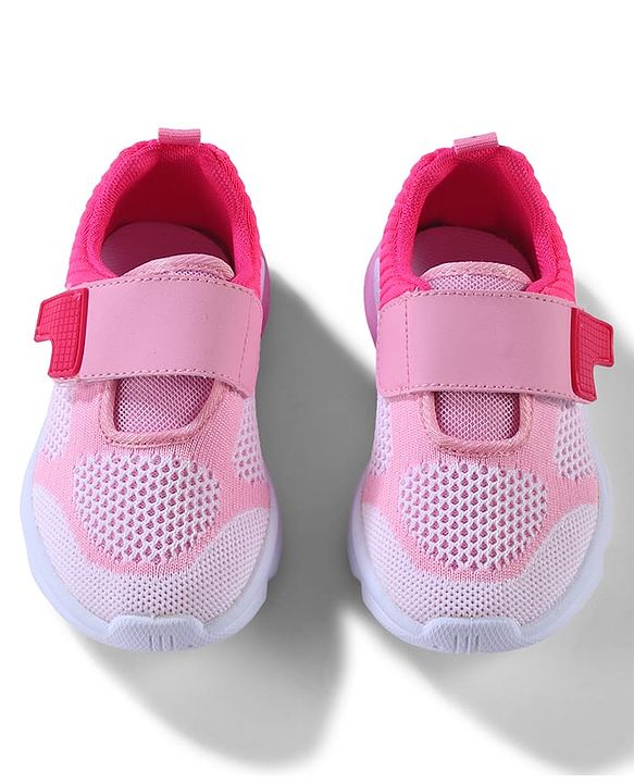 Cute Walk by Babyhug Velcro Closure Sneakers - Pink