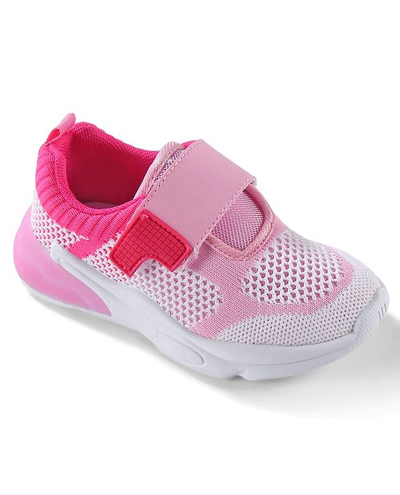 Cute Walk by Babyhug Velcro Closure Sneakers - Pink