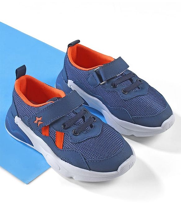 Cute Walk by Babyhug Velcro Closure Sneakers - Navy Blue