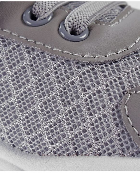 Cute Walk by Babyhug Velcro Closure Sneakers - Grey