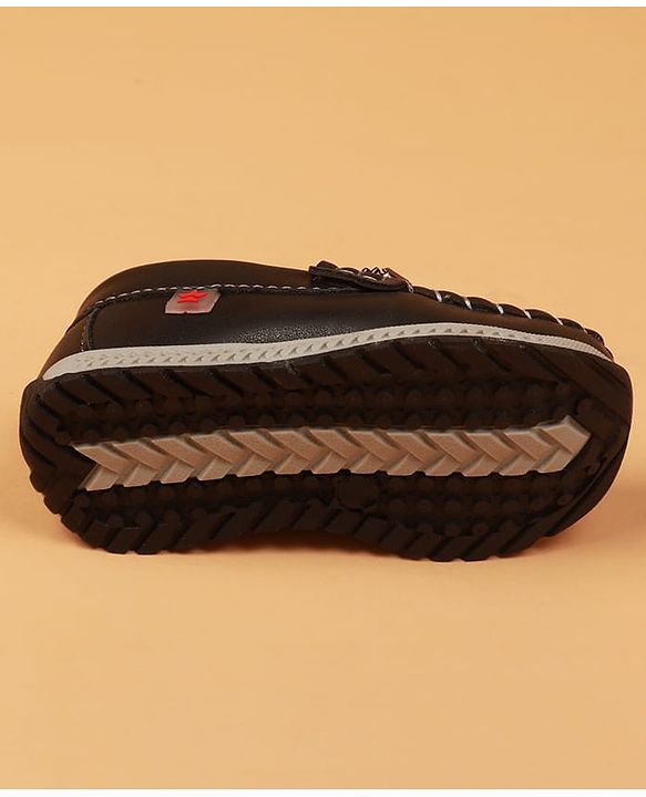 Cute Walk By Babyhug Slip On Loafers With Stitch Detailing - Navy Blue