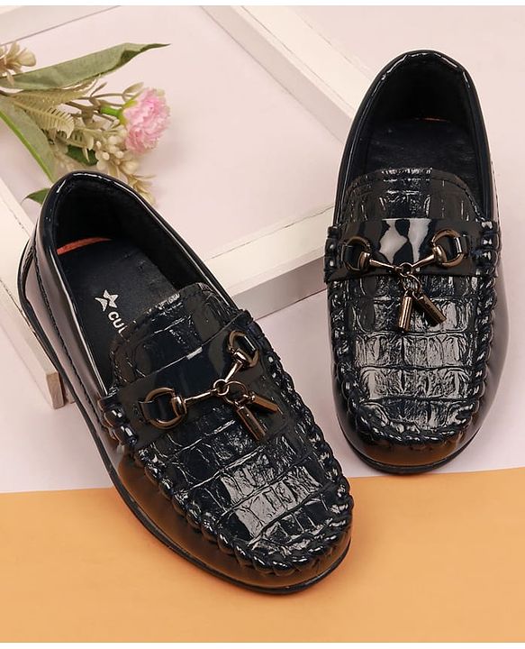 Cute Walk by Babyhug Slip On Solid Loafers - Brown