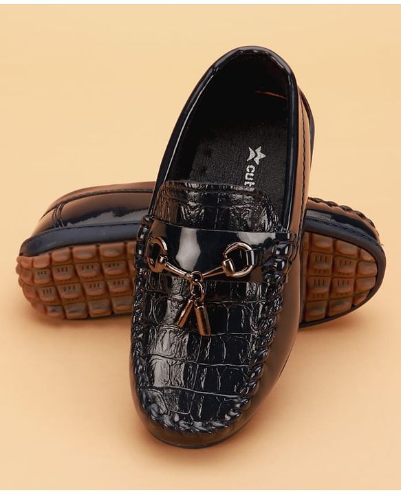 Cute Walk by Babyhug Slip On Solid Loafers - Brown