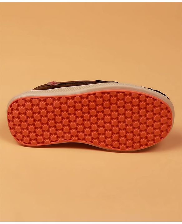 Cute Walk by Babyhug Slip On Solid Coloured Loafers With Applique - Navy Blue