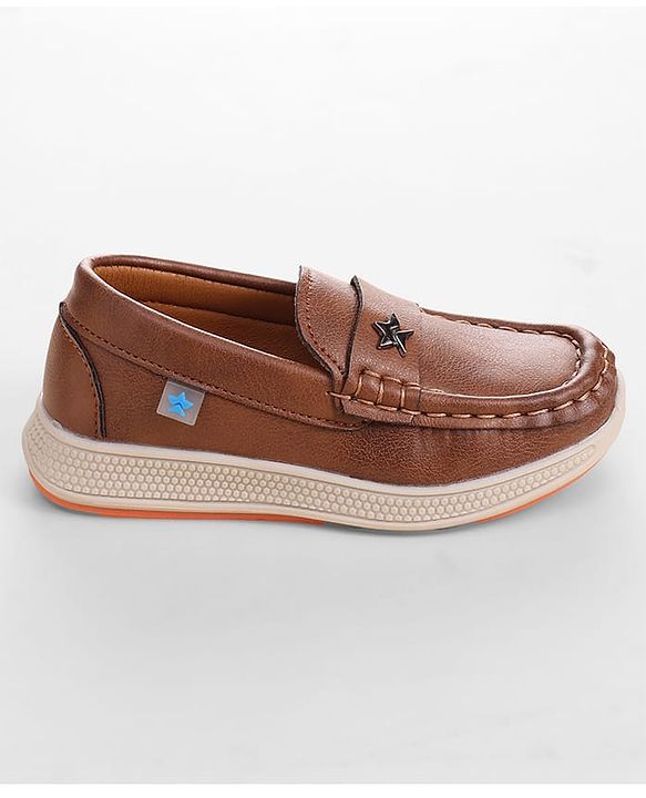 Cute Walk by Babyhug Slip On Solid Coloured Loafers - Brown
