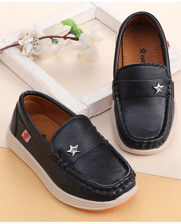 Cute Walk by Babyhug Slip On Solid Coloured Loafers - Brown