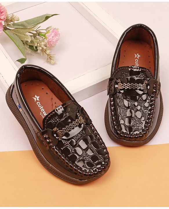 Cute Walk by Babyhug Formal & Party Wear Loafer Shoes - Brown