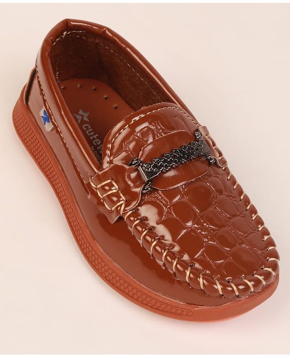 Cute Walk by Babyhug Formal & Party Wear Loafer Shoes - Brown