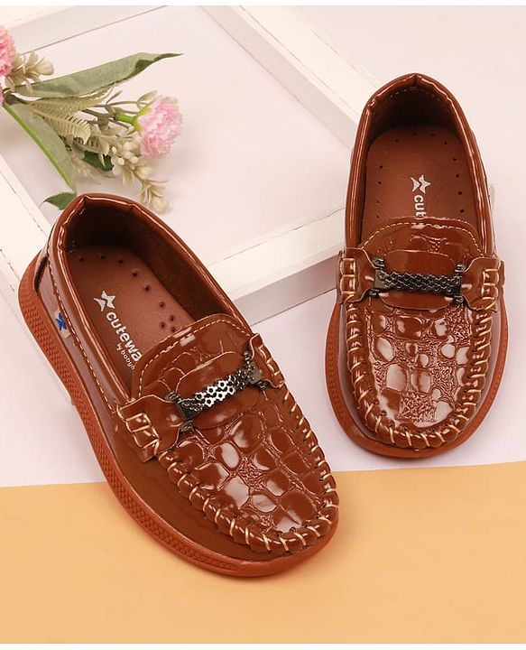 Cute Walk by Babyhug Formal & Party Wear Loafer Shoes - Brown