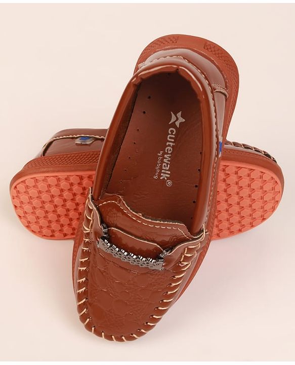 Cute Walk by Babyhug Formal & Party Wear Loafer Shoes - Brown