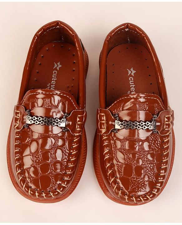Cute Walk by Babyhug Formal & Party Wear Loafer Shoes - Brown