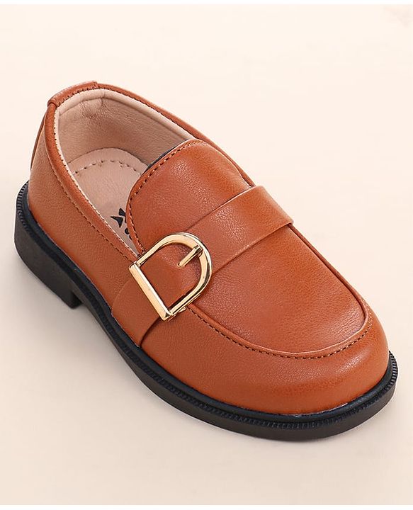 Cute Walk by Babyhug Slip On Solid Coloured Loafers - Black