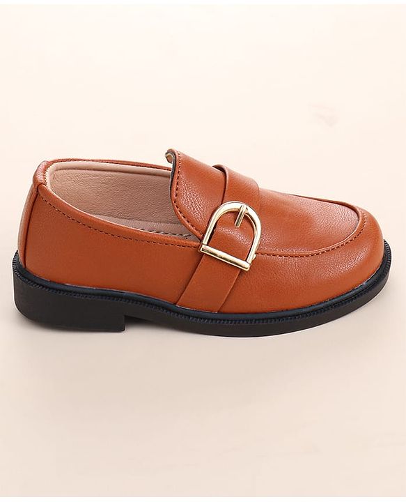 Cute Walk by Babyhug Slip On Solid Coloured Loafers - Black